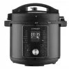 CONCEPT CK8000 Multicooker z funkcją frytownicy powietrznej, garnek 6L, kosz 3,5L, 1500W, 10 programów, czarny/srebrny