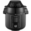 CONCEPT CK8000 Multicooker z funkcją frytownicy powietrznej, garnek 6L, kosz 3,5L, 1500W, 10 programów, czarny/srebrny
