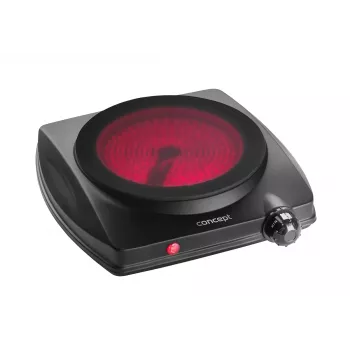 CONCEPT VE3065 Pojedyncza płyta grzewcza 1250 W czarna