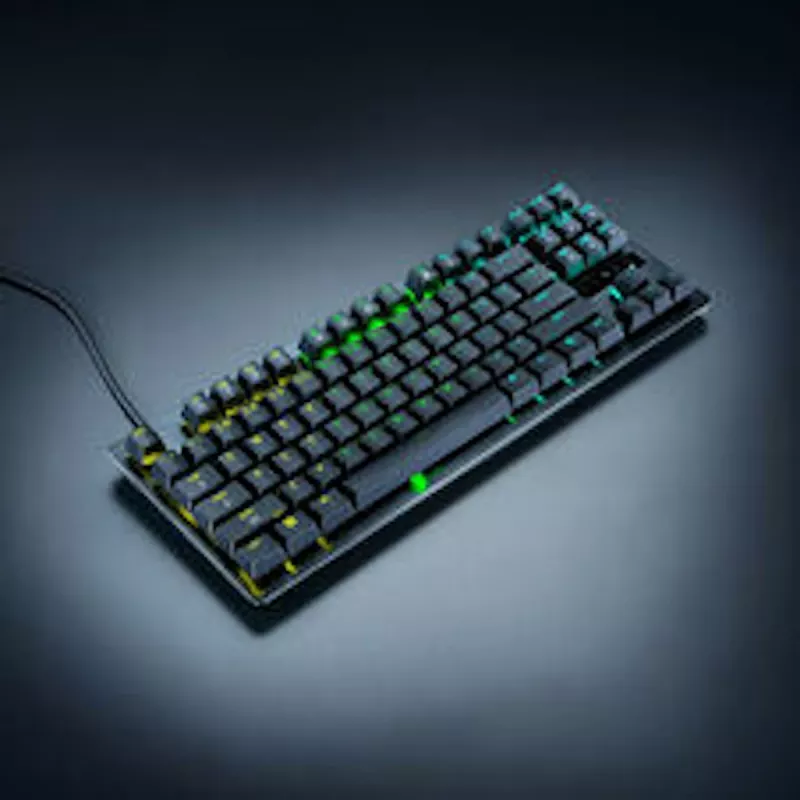 Razer Huntsman V3 Tenkeyless 8KHz Klawiatura gamingowa - układ niemiecki (QWERTZ), przełączniki optyczne Razer Analog Optical Switches Gen-2, Chroma RGB, czarna
