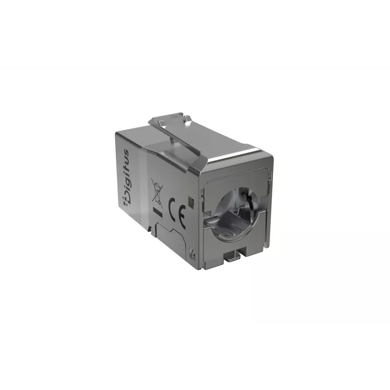 Moduł Keystone DIGITUS Cat. 6A, ekranowany, beznarzędziowy, RJ45, srebrny
