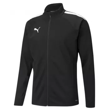 Puma teamLIGA Training Top męski z długim rękawem, rozpinany na ćwierć zamka, czarny, XL