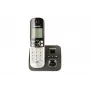 Panasonic KX-TG6821 DECT Telefon Bezprzewodowy z Automatyczną Sekretarką, Czarny