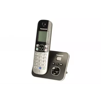 Panasonic KX-TG6821 DECT Telefon Bezprzewodowy z Automatyczną Sekretarką, Czarny