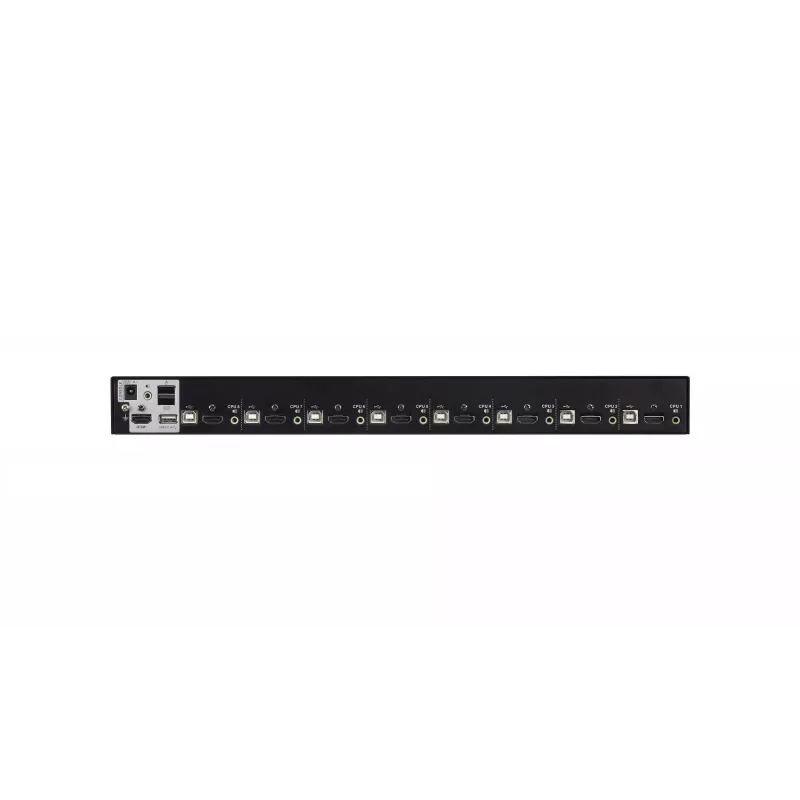 ATEN 8-portowy przełącznik KVM USB 2.0 4K HDMI z hubem USB 3.1, audio, do montażu w szafie RACK