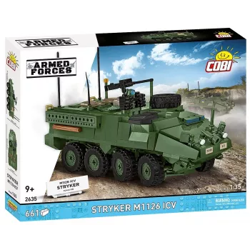 COBI Stryker M1126 ICV (1:35 skala) – Szczegółowy zestaw modelarski pojazdu wojskowego