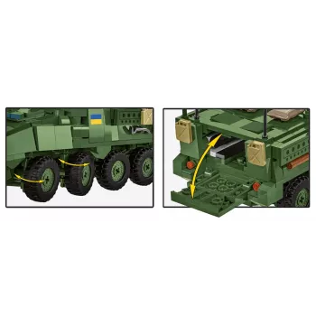 COBI Stryker M1126 ICV (1:35 skala) – Szczegółowy zestaw modelarski pojazdu wojskowego