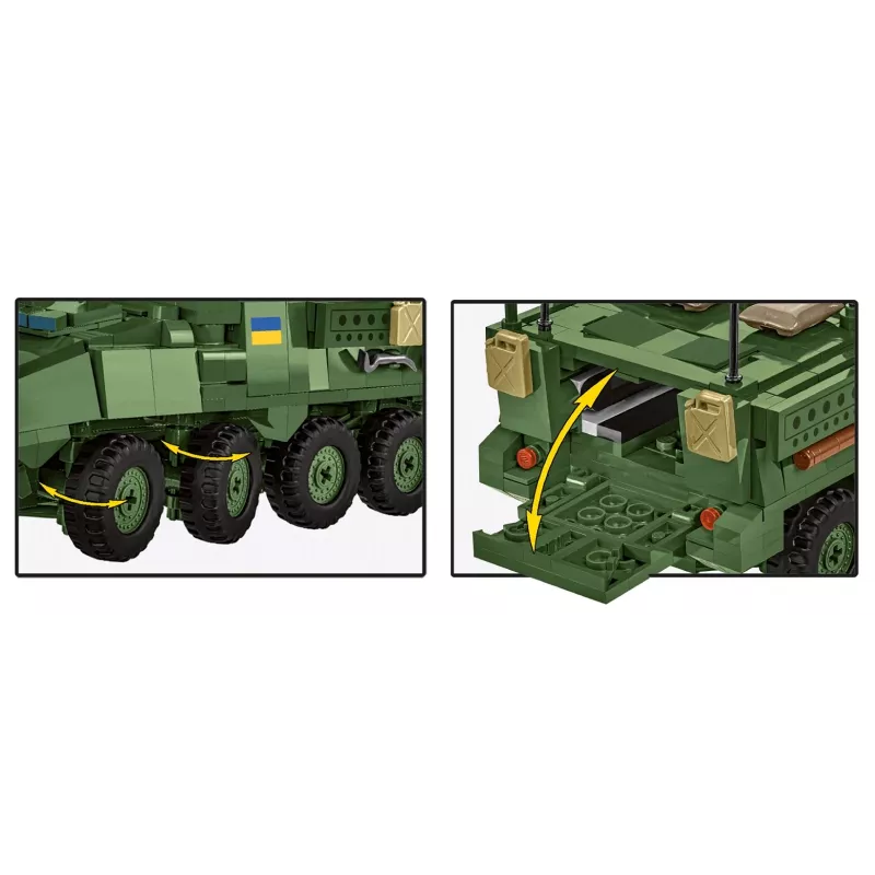 COBI Stryker M1126 ICV (1:35 skala) – Szczegółowy zestaw modelarski pojazdu wojskowego