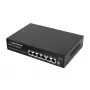 ESPERANZA 6-Portowy PoE+ Gigabit Switch 65W GOLIATH (4 porty PoE+, 2 uplinki, 12 Gbps, bez wentylatora, metalowy)