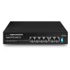 ESPERANZA 6-Portowy PoE+ Gigabit Switch 65W GOLIATH (4 porty PoE+, 2 uplinki, 12 Gbps, bez wentylatora, metalowy)