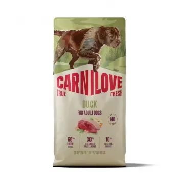 CARNILOVE TRUE FRESH Sucha karma dla psów z kaczką dla dorosłych wszystkich ras 12 kg