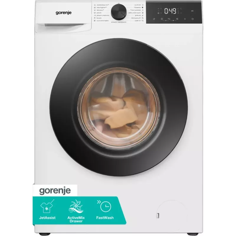 Gorenje WG2P84A32/PL Wolnostojąca pralka ładowana od przodu, 8 kg, 1400 obr/min, klasa energetyczna A, Biała