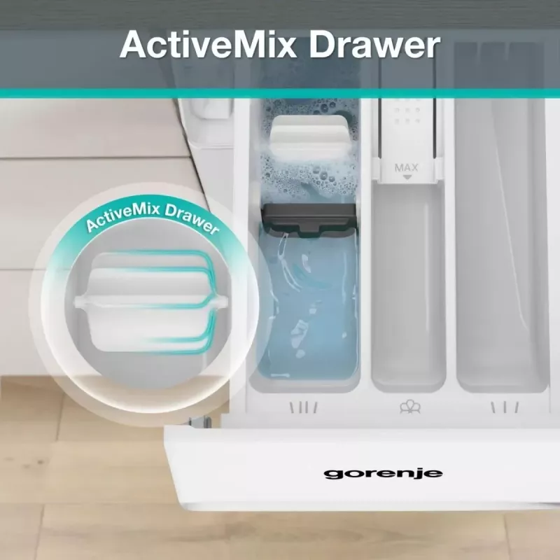 Gorenje WG2P84A32/PL Wolnostojąca pralka ładowana od przodu, 8 kg, 1400 obr/min, klasa energetyczna A, Biała