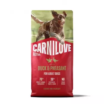 CARNILOVE ACTIVE Sucha karma dla psa z kaczką i bażantem dla dorosłych wszystkich ras 12 kg