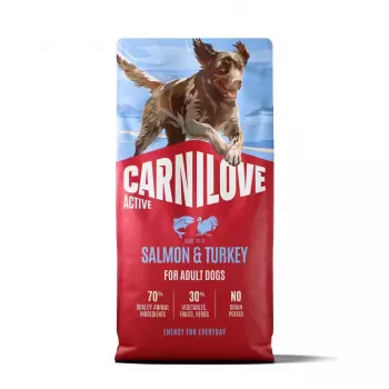CARNILOVE ACTIVE Sucha karma dla psów z łososiem i indykiem dla dorosłych wszystkich ras 12 kg