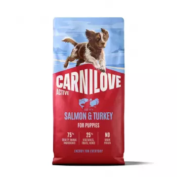 CARNILOVE ACTIVE Sucha karma dla szczeniąt z łososiem i indykiem 12 kg