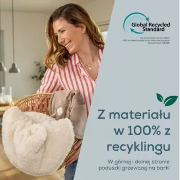 Beurer HK 165 Huggy Creme Poduszka grzewcza | 3 poziomy grzania, pranie w pralce, system bezpieczeństwa Beurer