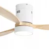 Extralink Nature Flow 52 Smart WiFi Wentylator sufitowy z drewnianymi łopatami, silnikiem DC, oświetleniem LED, sterowaniem aplikacją, 132 cm
