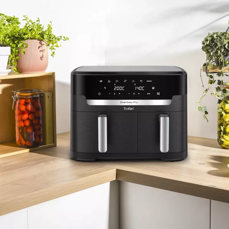 Tefal ActiFry Dual Motion Frytownica EY9428E 1,7 kg Czarny