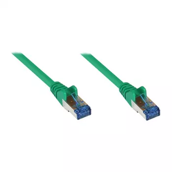 GoodConnections Cat.6A S/FTP Kabel krosowy z zabezpieczeniem zatrzasku, PiMF, LSZH, 500 MHz, Zielony, 7,5 m (8060-H075G)