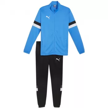 Dres PUMA Team Rise męski 2XL – niebiesko-czarny (Peacoat-Puma Black) kurtka i spodnie z zamkiem błyskawicznym dryCELL