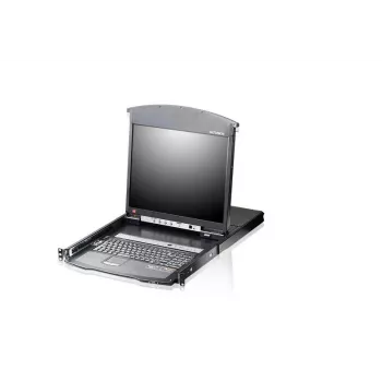 ATEN KL1508AiM F 17-calowy LCD IP KVM Switch - 8-portowa konsola Rackmount z dostępem zdalnym