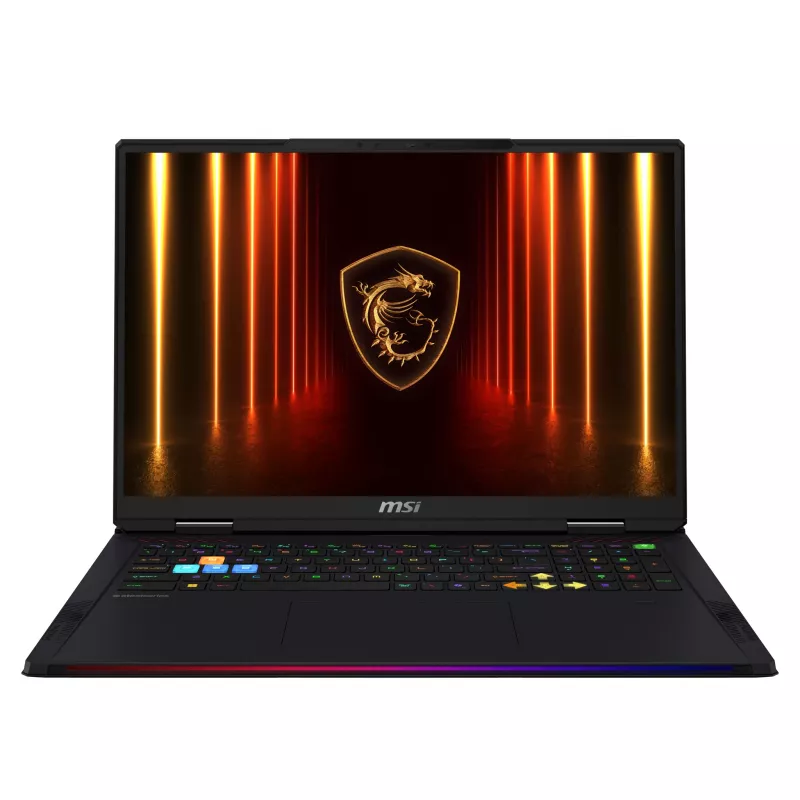MSI Raider A18 HX A9WJG-258FR 18 cali QHD+ 240Hz Laptop do gier - AMD Ryzen 9 9955HX3D, 64GB DDR5, 2TB SSD, NVIDIA GeForce RTX 5090, Windows 11 Pro, klawiatura AZERTY (francuska), czarny