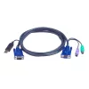 ATEN Intelligent KVM Cable 2L-5502UP - Kabel combo do klawiatury, wideo i myszy (KVM)