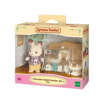 Sylvanian Families Chocolate Rabbit Brother Zestaw Łazienkowy