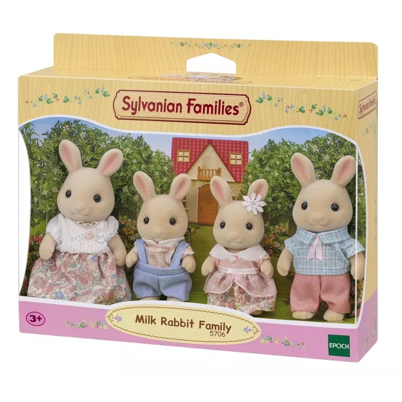 EPOCH Sylvanian Families Milk Rabbit Family Zestaw Figurek