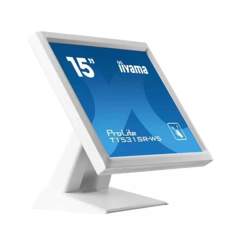 Iiyama ProLite T1531SR-W5 15 inch XGA 4:3 5-Wire Resistive Touchscreen LED Monitor, Biały