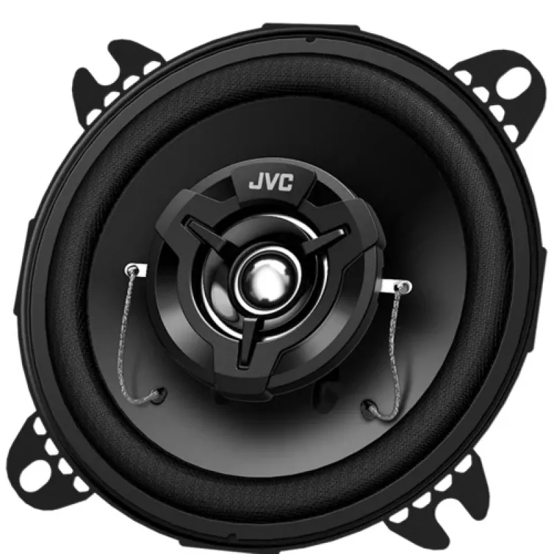 JVC CS-DR422 4-calowe 2-drożne współosiowe głośniki samochodowe z membranami z miki węglowej i hybrydowymi zawieszeniami (para)