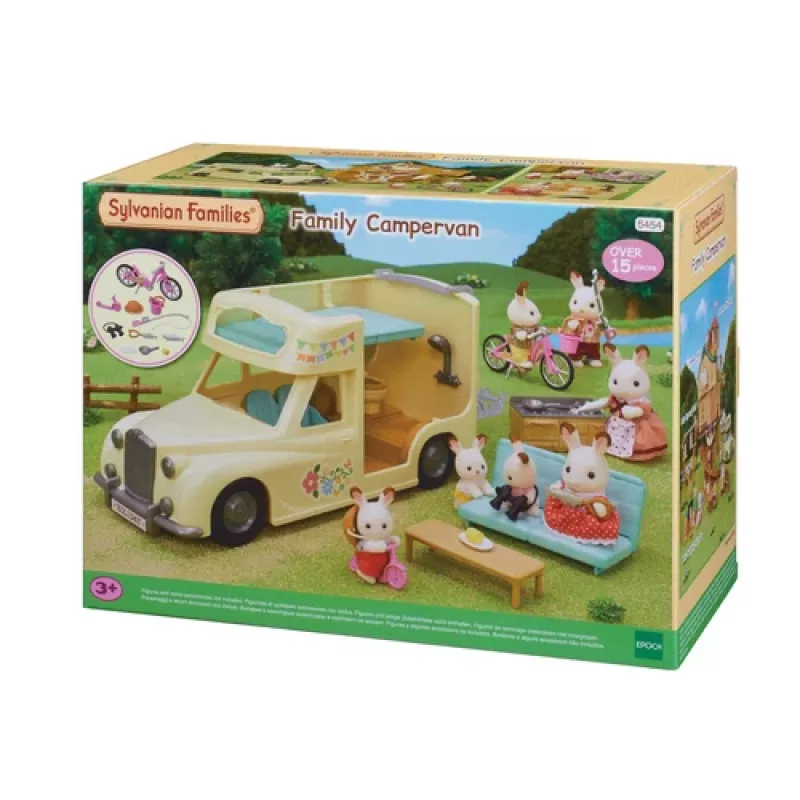 EPOCH Sylvanian Families Kampervan Zestaw Zabawkowy - Rodzinna Przygoda Kempingowa