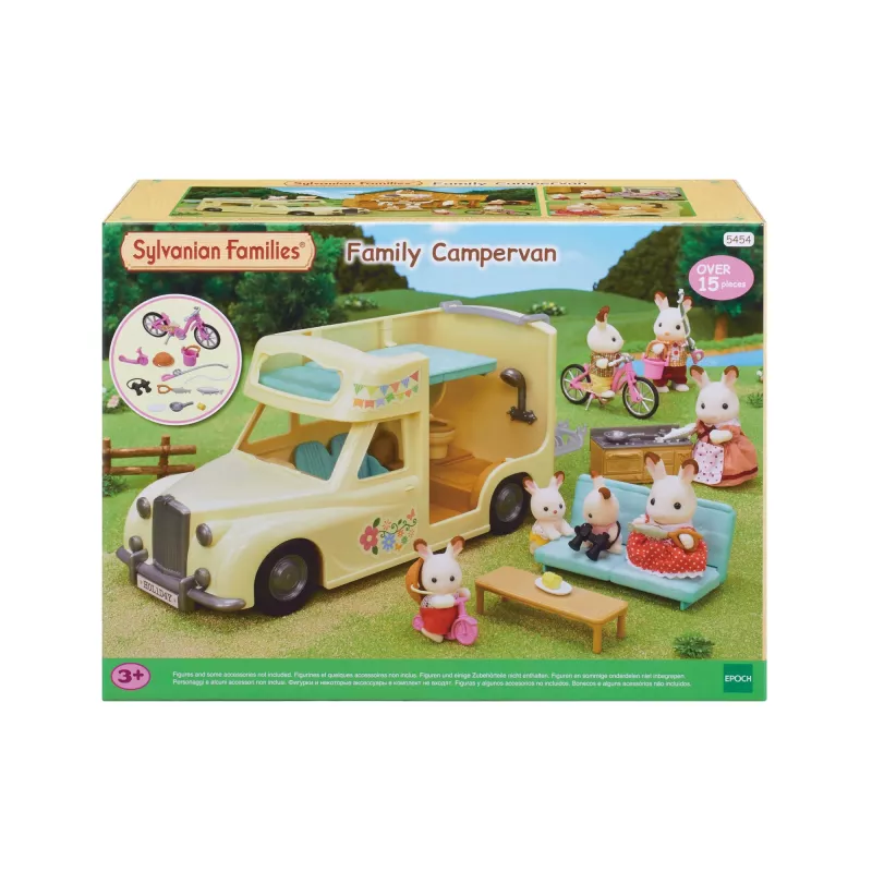 EPOCH Sylvanian Families Kampervan Zestaw Zabawkowy - Rodzinna Przygoda Kempingowa