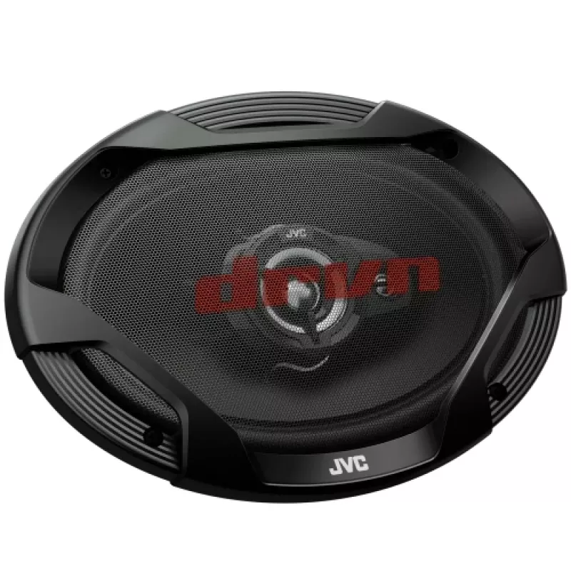 JVC CS-DR6932 6x9 cala 3-drożne głośniki współosiowe do samochodu, 500W mocy szczytowej, 70W RMS, woofer z miki węglowej, głośniki wysokotonowe PEI, 4 Ohm