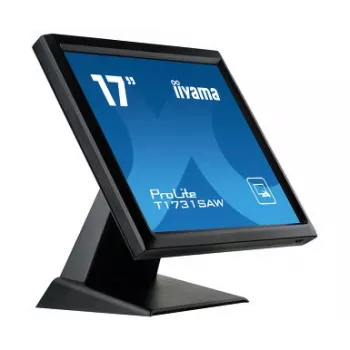 Iiyama ProLite T1731SAW-B5 17-calowy monitor dotykowy LED - SXGA 1280x1024, TN, SAW, DVI/VGA, USB, głośniki, czarny