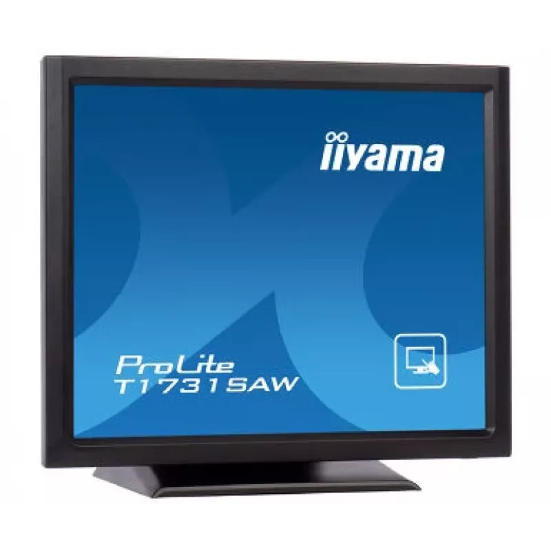 Iiyama ProLite T1731SAW-B5 17-calowy monitor dotykowy LED - SXGA 1280x1024, TN, SAW, DVI/VGA, USB, głośniki, czarny