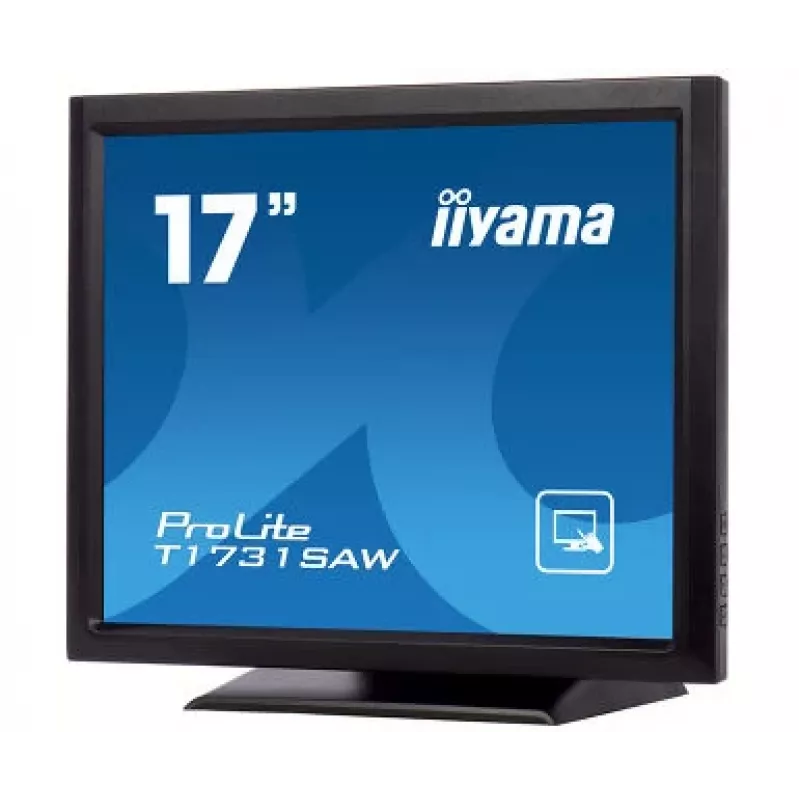 Iiyama ProLite T1731SAW-B5 17-calowy monitor dotykowy LED - SXGA 1280x1024, TN, SAW, DVI/VGA, USB, głośniki, czarny