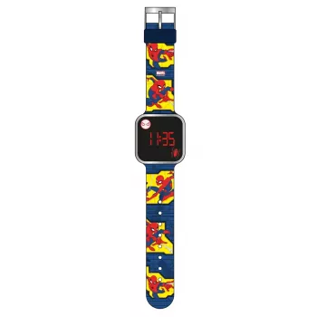 PULIO Spiderman LED Digital Kids Watch - Red/Blue
