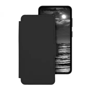 dbramante1928 Lynge ICON Etui typu Flip dla Samsung Galaxy S26 – kompatybilne z MagSafe, skóra pełnoziarnista, kolor Midnight