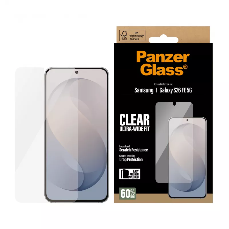 PanzerGlass Ultra-Wide Fit Szkło ochronne do Samsung Galaxy S24 FE z EasyAligner