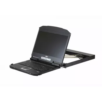 ATEN CL3800NW 18,5 cala konsola KVM LCD Dual Rail - DVI, USB, montaż do szafy 1U, Full HD