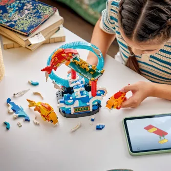 LEGO 80120 Zestaw konstrukcyjny Skaczący Karp Prosperity