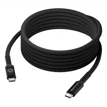 dbramante1928 Copenhagen USB-C do USB-C pleciony kabel 1m czarny