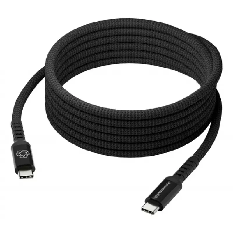 dbramante1928 Copenhagen USB-C do USB-C pleciony kabel 1m czarny