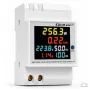 Qoltec Jednofazowy 6-w-1 licznik energii na szynę DIN z przekładnikiem 100A, 230V, LCD, wyjściem impulsowym