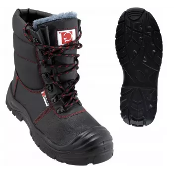 GALMAG Wysokie buty ochronne 492 R.40 CAT. SB ocieplane, ze stalowym noskiem, rozmiar 40, czarne