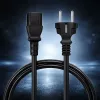 QOLTEC 54627 Przewód zasilający Schuko na IEC C13 3m 3x1mm² Czarny