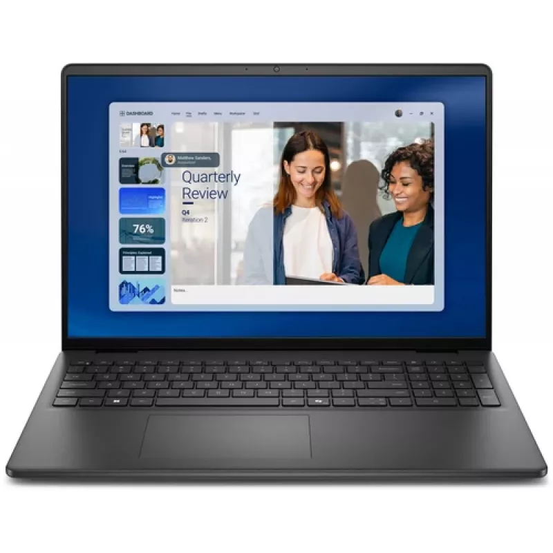 Dell 16 DC16255 Laptop - AMD Ryzen 5 220, 16GB RAM, 512GB SSD, AMD Radeon Graphics, 16 cali FHD+ Display, Windows 11 Pro, Carbon Black