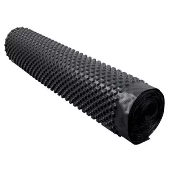 Membrana HDPE z wypustkami do poziomej izolacji fundamentów 1,5 m x 20 m (30 m²) - czarna